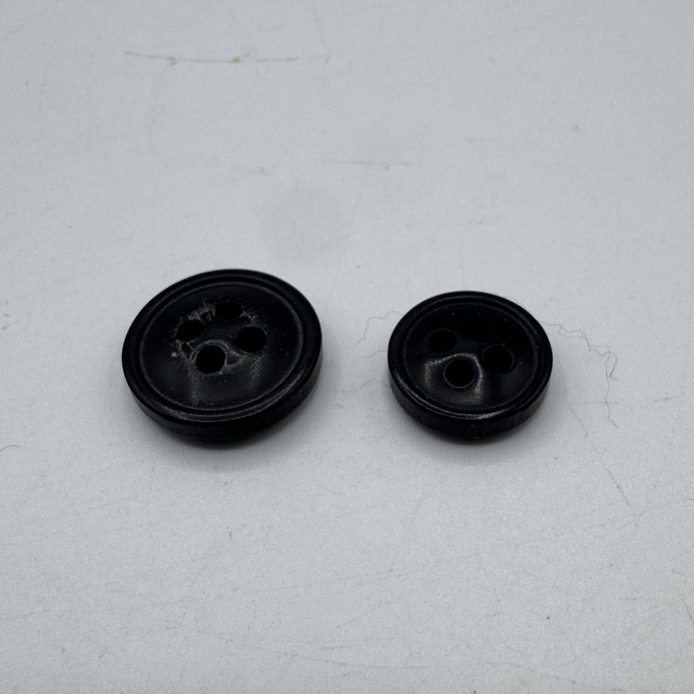 Faherty Legend Shirt Replacement Buttons Black Flannel Front Cuff Set Genuine